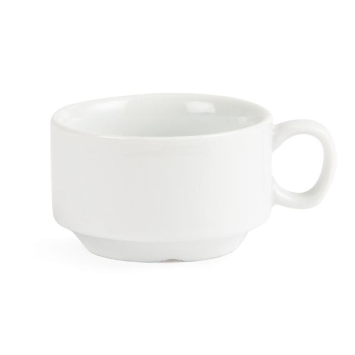 Tasse à expresso empilable blanche Olympia - Boite de 12 – Image 1