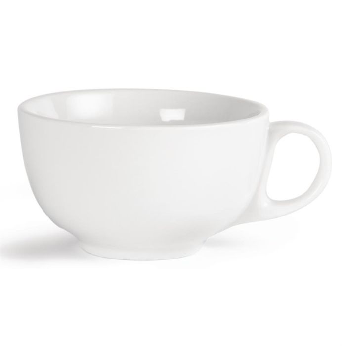 Tasses à cappuccino en porcelaine blanche 425 ml Olympia - Vendues par 12 – Image 1