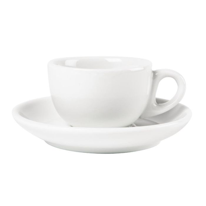 Tasses à Espresso Blanches 85ml - Lot par 12 - Olympia – Image 1