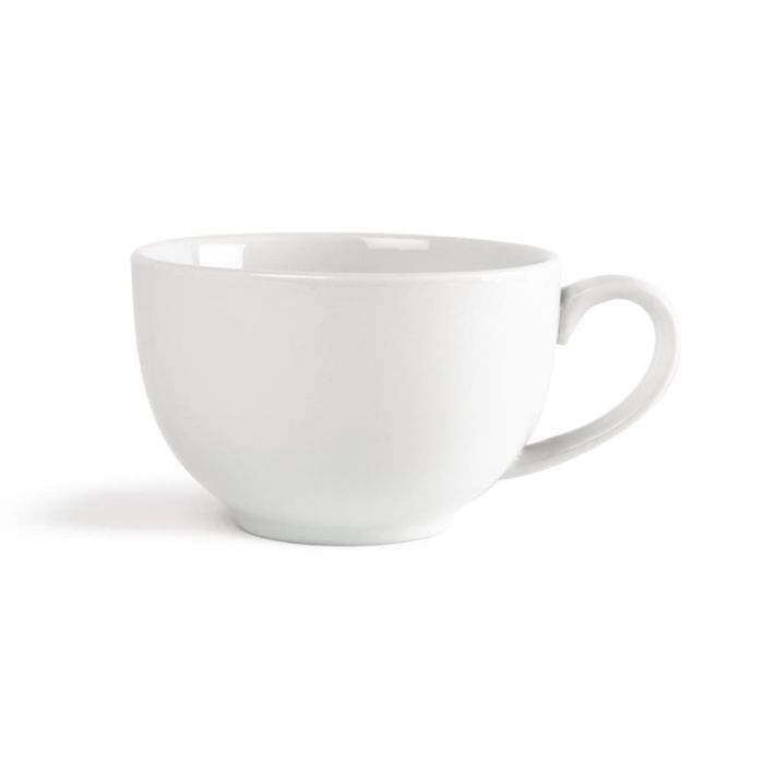 Tasses Elégantes Blanches Whiteware 230ml Lot de 12 Olympia – Image 1