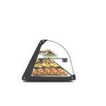 Vitrine Professionnelle Neutre 2 Etagères sans Eclairage - 1190x170 mm - SAYL – Image 3
