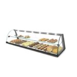 Vitrine Professionnelle Neutre 2 Etagères sans Eclairage - 1190x170 mm - SAYL