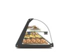 Vitrine Professionnelle Neutre 2 Etagères sans Eclairage - 840x170 mm - SAYL – Image 4