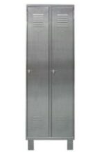 Bloc 2 Vestiaires Inox Industrie Propre sur Pieds - L 600 mm – Image 4