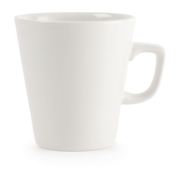 w003_1 Tasses à café Latte 440ml blanches unies Churchill - Lot de 6 – Image 1