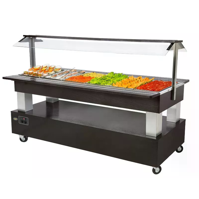 Buffet Professionnel réfrigérée 6 bacs GN 1/1 Roller Grill