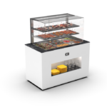 Buffet Réfrigéré Série Vision Bac GN 1/1 - avec Vitrine Supérieur Cuve Froid 65 mm - Sayl – Image 3
