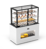 Buffet Neutre Série Integra avec Vitrine Supérieur - Accès Arrière et Frontal - H 1720 mm - Portes Battantes - Sayl – Image 4