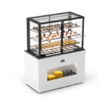 Buffet Neutre Série Integra avec Vitrine Supérieur - Accès Arrière et Frontal - H 1720 mm - Portes Battantes - Sayl – Image 3
