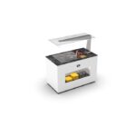 Buffet Réfrigéré avec Anti-Postillon - Cuve de Froid 150 mm +4/+8ºC - L 1400 mm - Sayl