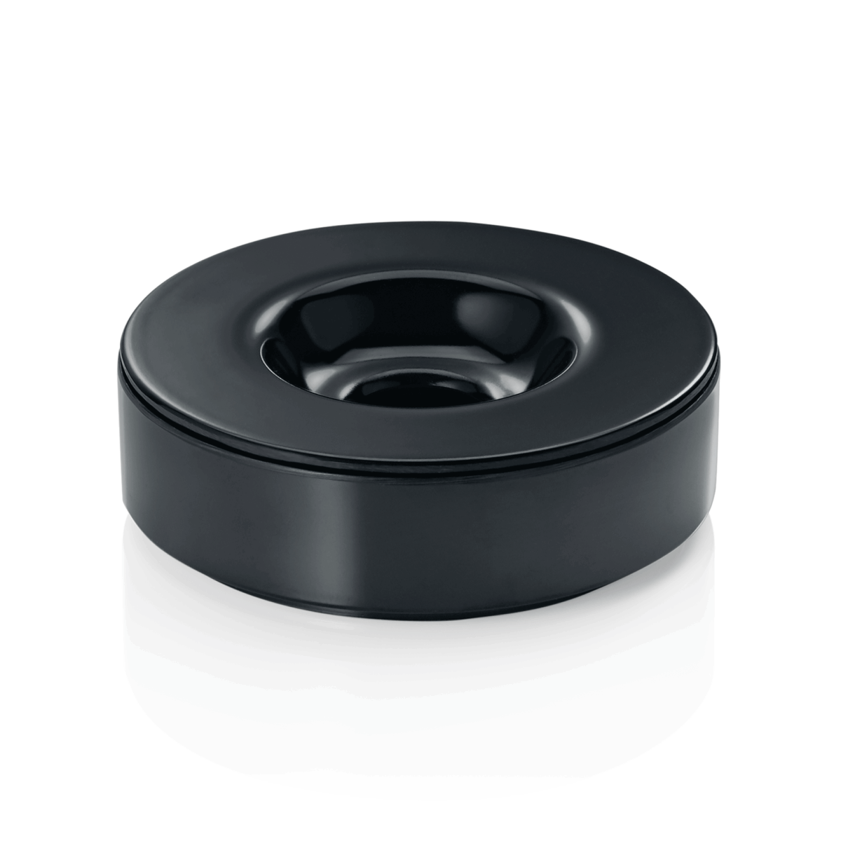 Cendrier coupe-vent noir H 30 mm Ø 100 mm – Lot de 6 – Was Germany