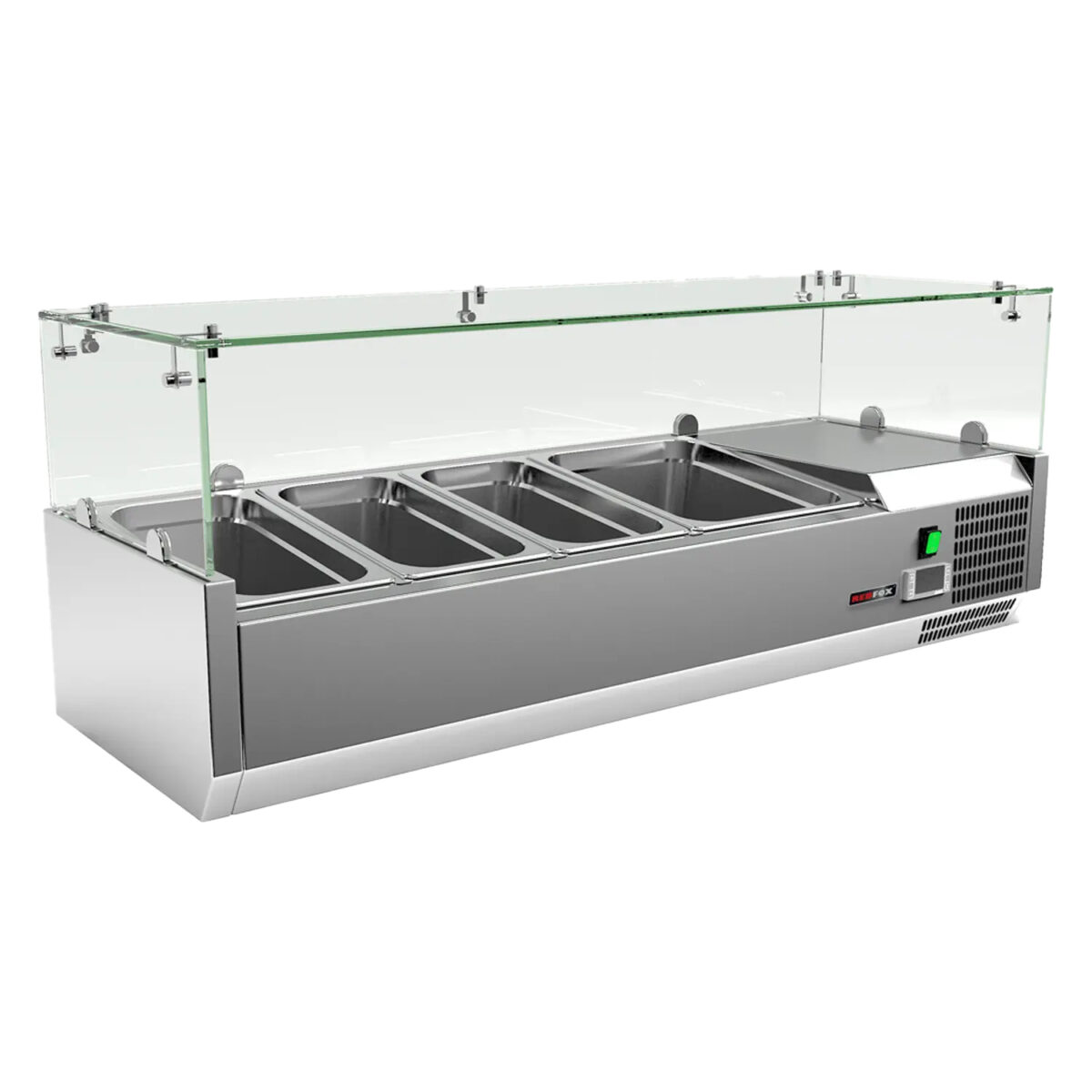Vitrine refrigerée de comptoir 1x GN 1/2 + 3x GN 1/3 MCH 3120 – Redfox
