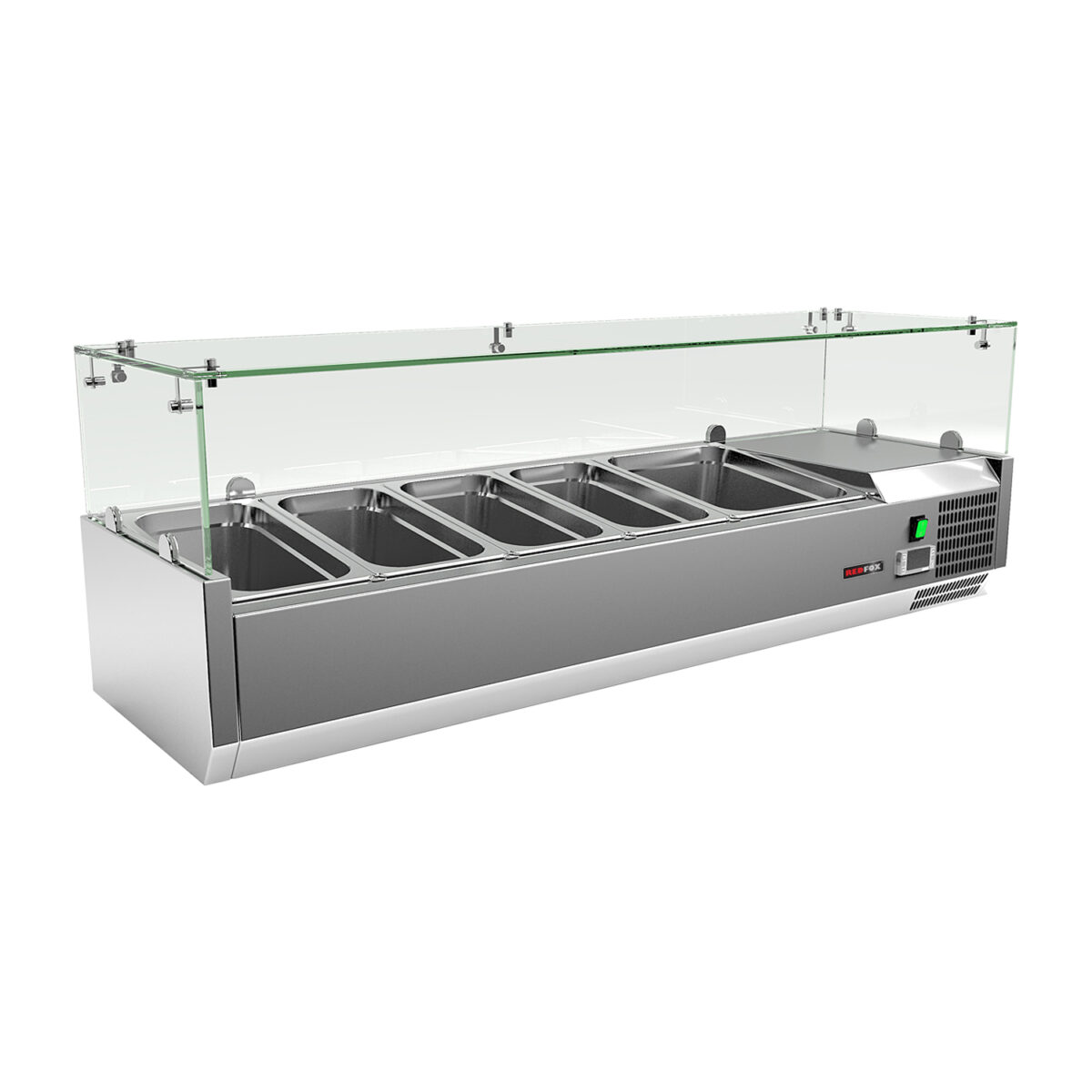 Vitrine refrigerée de comptoir 1x GN 1/2 + 4x GN 1/3 MCH 3140 – Redfox
