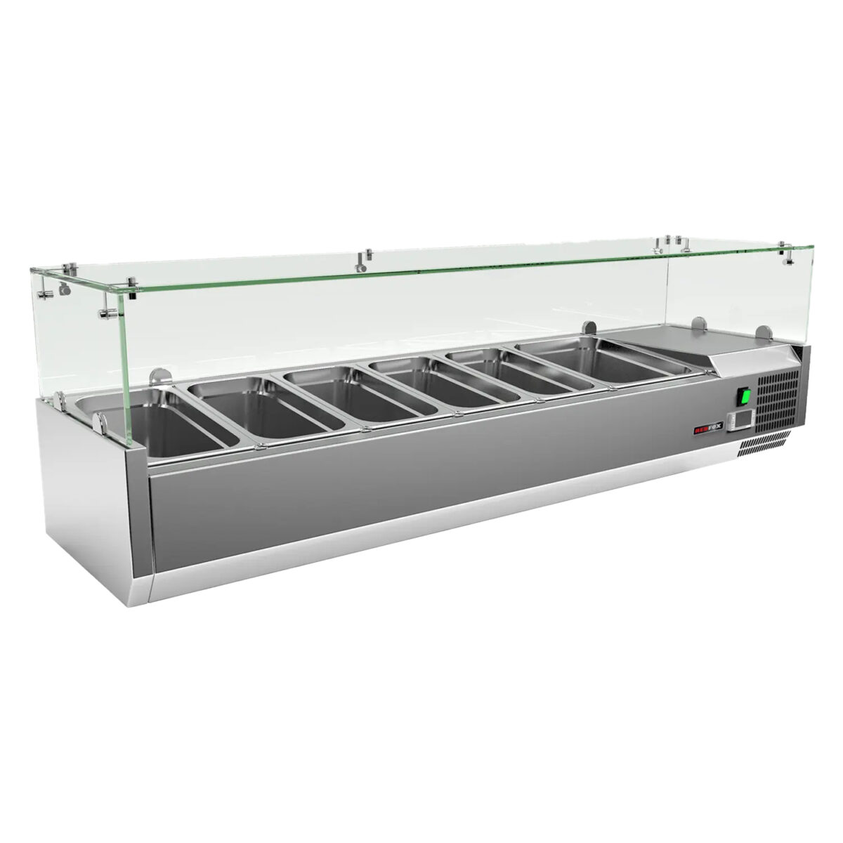 Vitrine refrigerée de comptoir 1x GN 1/2 + 5x GN 1/3 MCH 3150 – Redfox