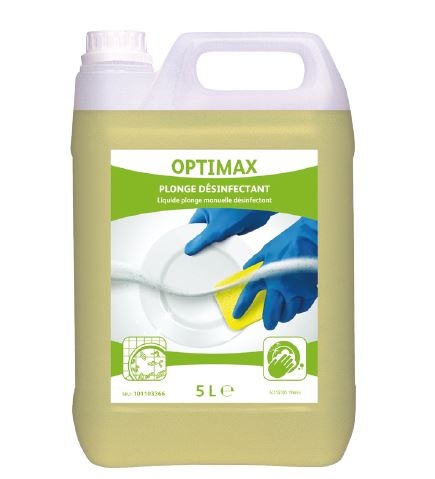 Optimax Plonge Désinfectant – Lot de 3 Colis de 2 Bidons de 5L – Diversey