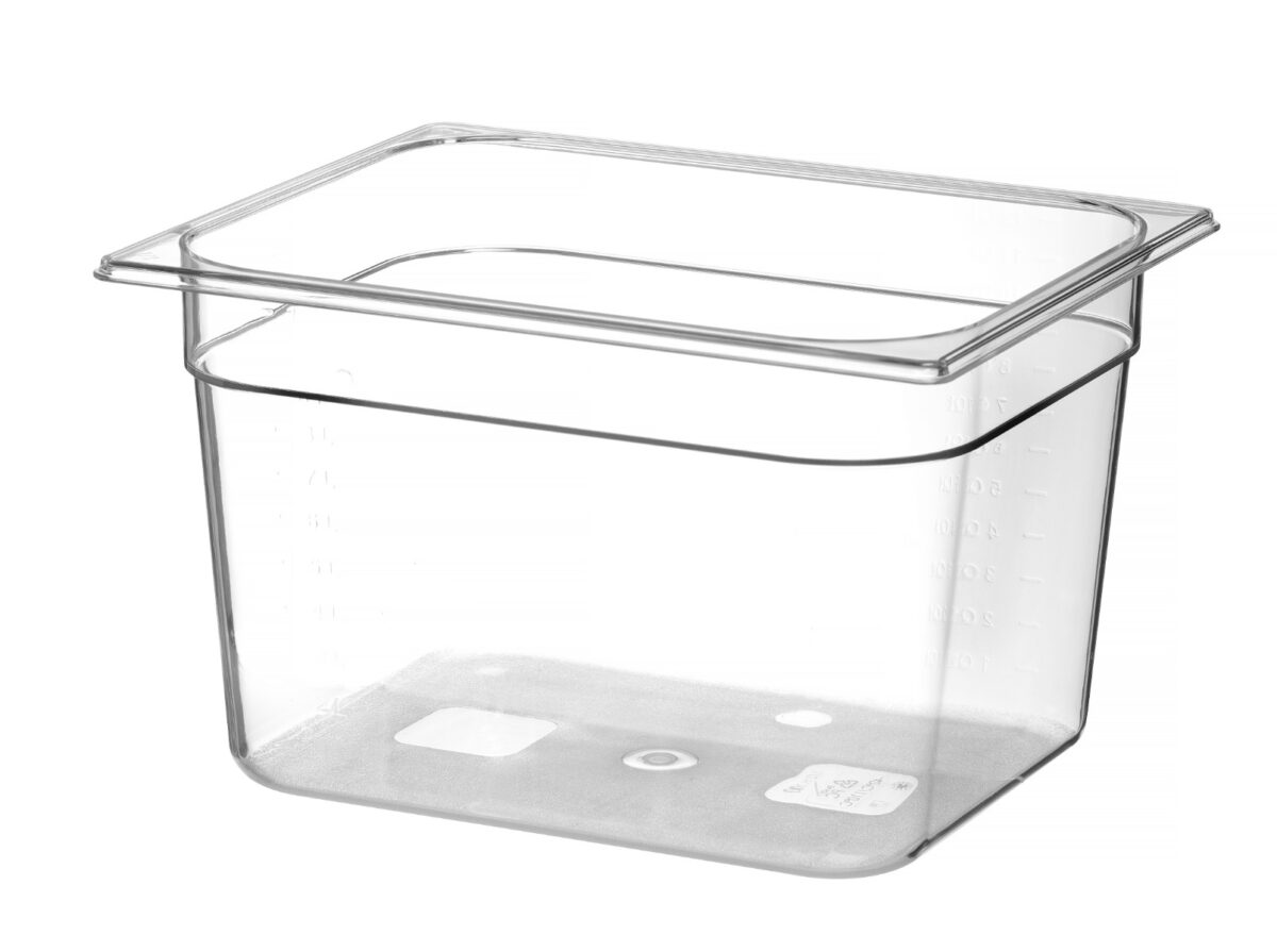 Bac Gastronorme Profi Line GN 1/2 6,5L Polycarbonate Transparent 325x265x(P)100 mm – Hendi