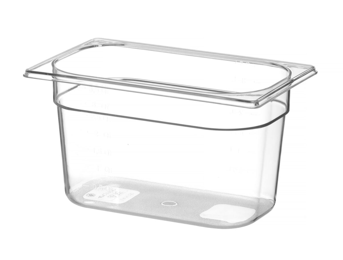 Bac Gastronorme Profi Line GN 1/4 4L Polycarbonate Transparent 265x162x(P)150 mm – Hendi