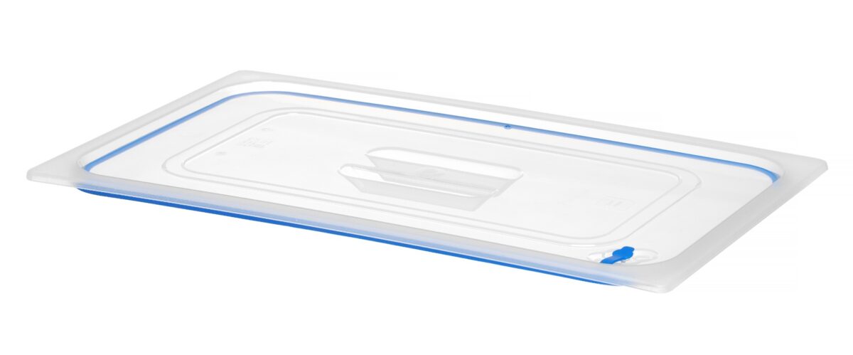 Couvercles pour bacs GN en polypropylène avec fermeture hermétique GN 1/3 Transparent 325×176 mm – Hendi