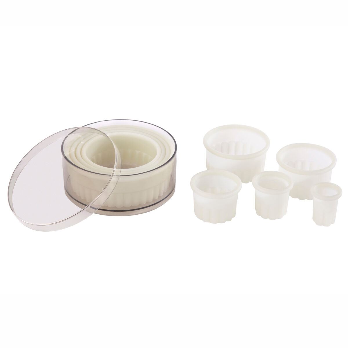 Boîte de 9 Découpoirs Ronds Cannelés en Plastique – Pujadas