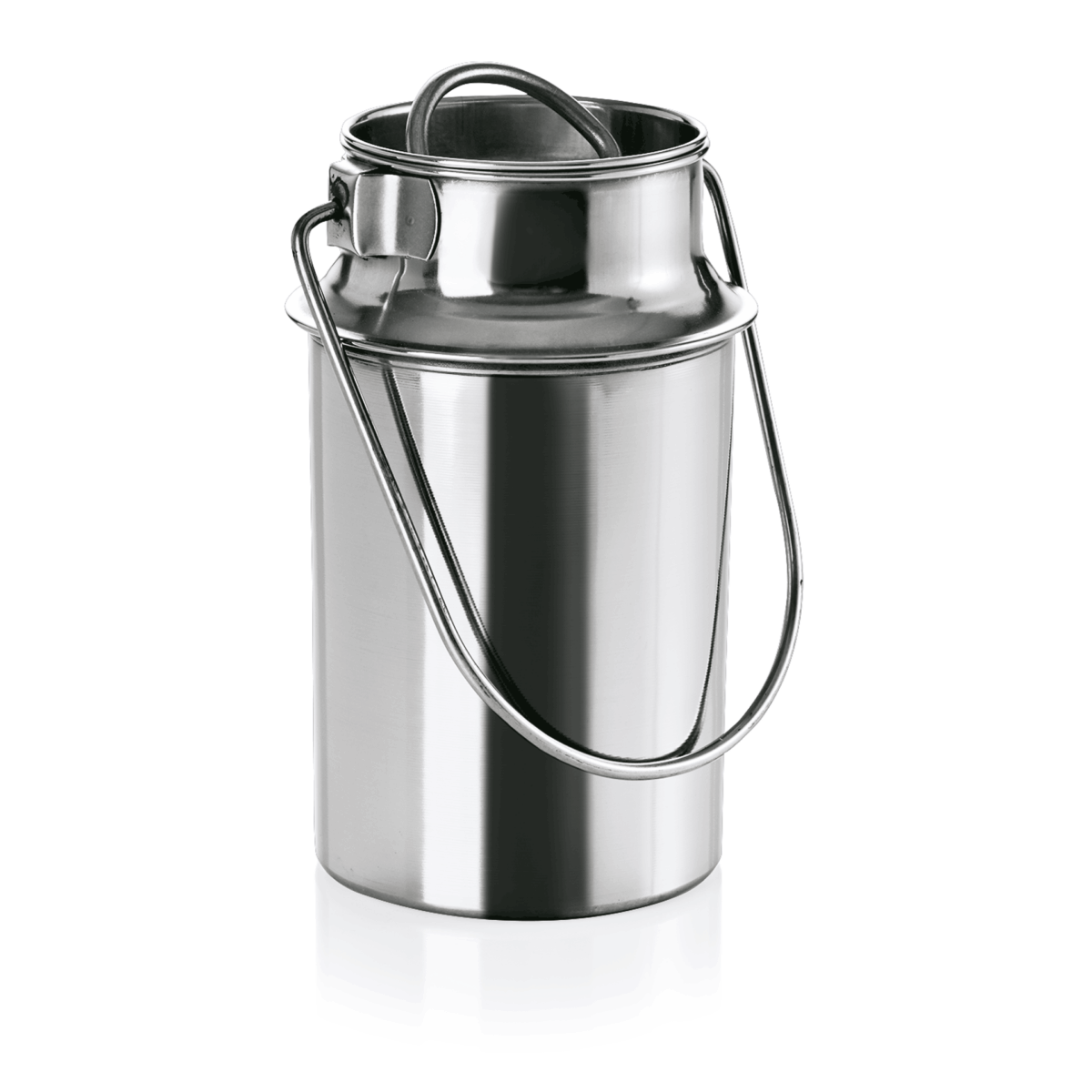 Baratte avec couvercle en Acier au nickel-chrome 1 L H 170 mm Ø 95 mm – Was Germany