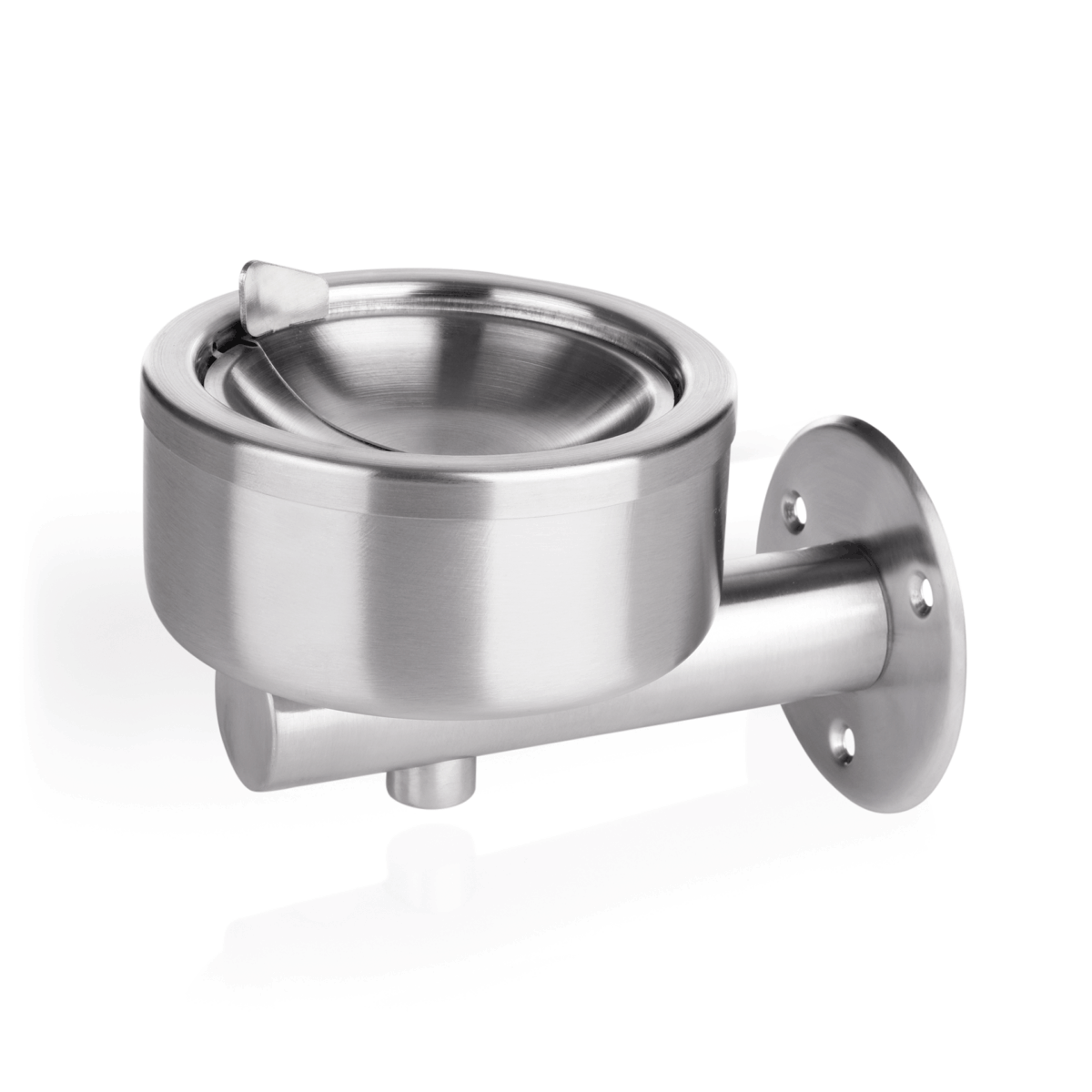 Cendrier mural en Acier au nickel-chrome L 140 mm Ø 120 mm – Was Germany