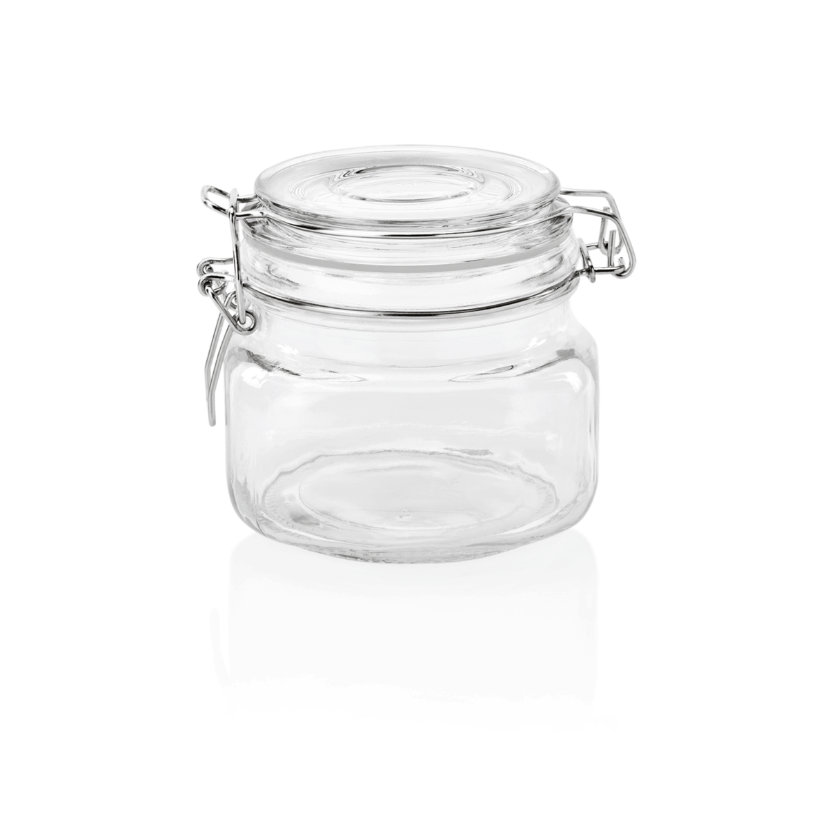 Bocal Hermétique en Verre trempé H 100 mm Ø 110 mm – Lot de 2 – Was Germany