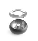 Cendrier de terrasse noir 105x(H)58 mm - Hendi