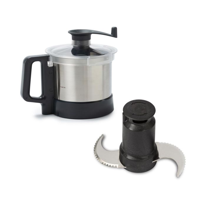 Kit Cuve Inox 3,6 Litres Rotor Microdentés et Couvercle avec Racleur pour Prep4You – Dito Sama