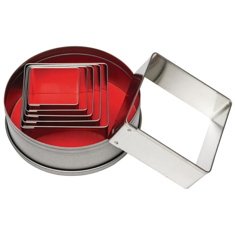 Lot de 6 Emporte-Pièces Carrés - Vogue – Image 1