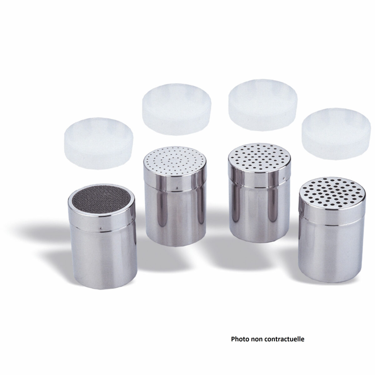 Saupoudreuse en Inox Maillée avec Couvercle – Pujadas