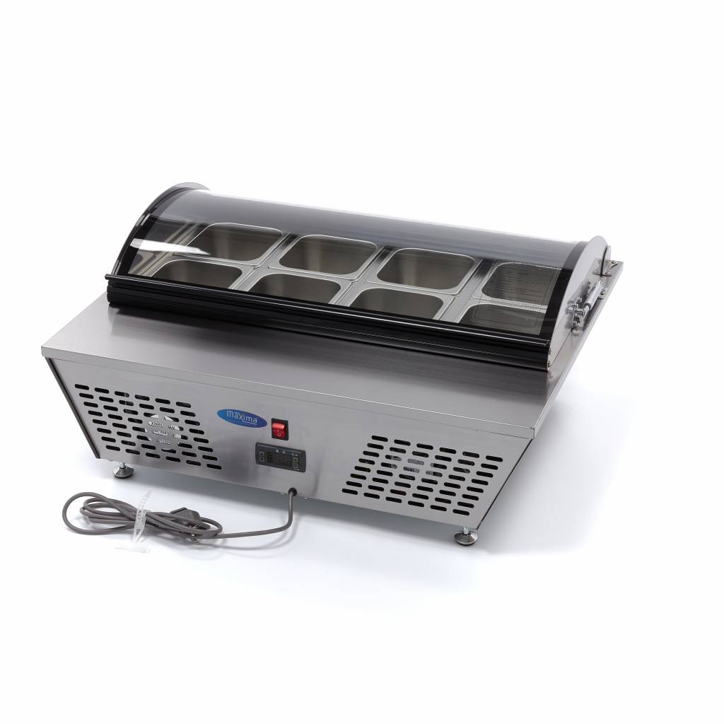 Saladette – 67 L – avec 8 x GN 1/6 – Modèle de Table – Maxima