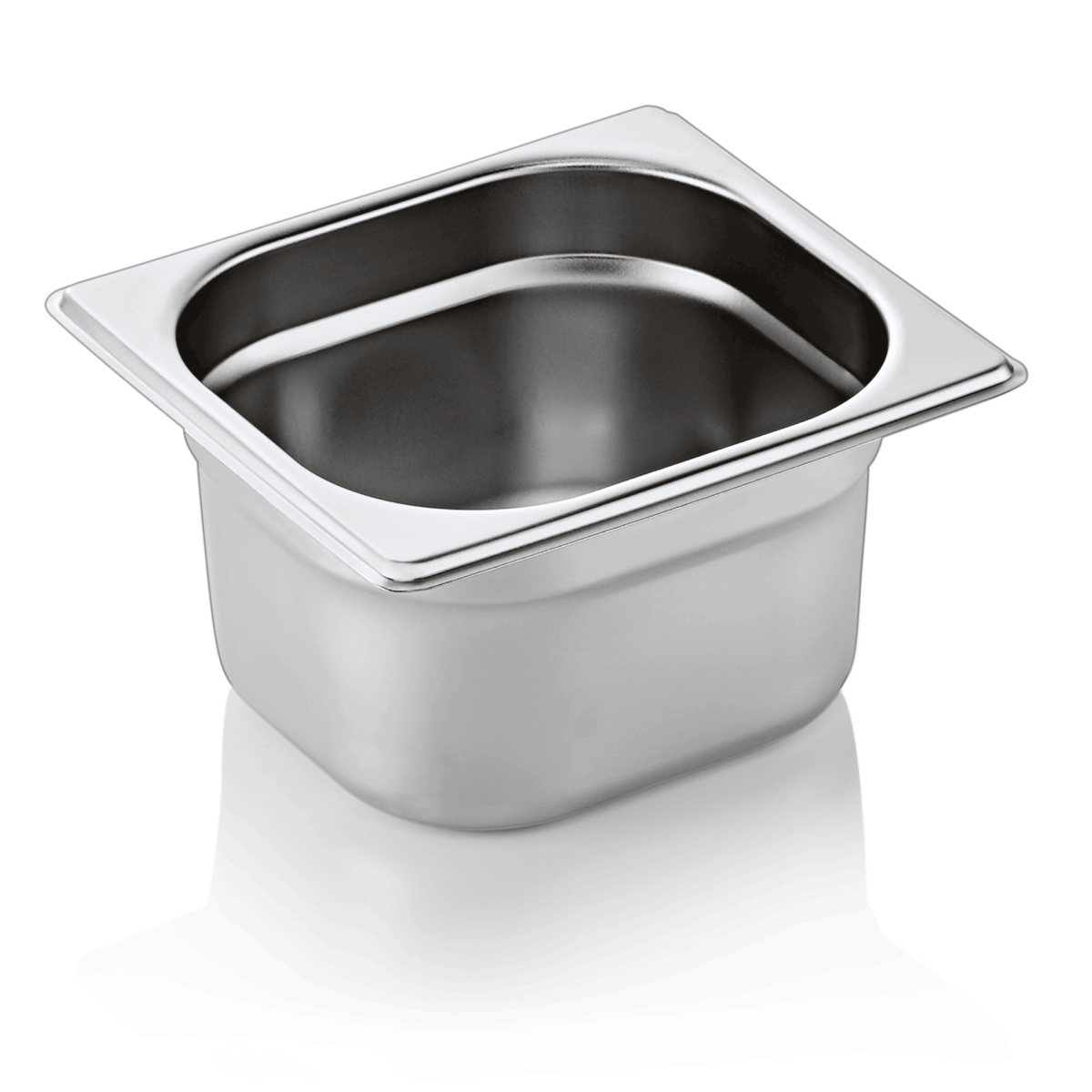 Bac GN 1/6 en Acier au nickel-chrome 1,6 L P 100 mm – Was Germany