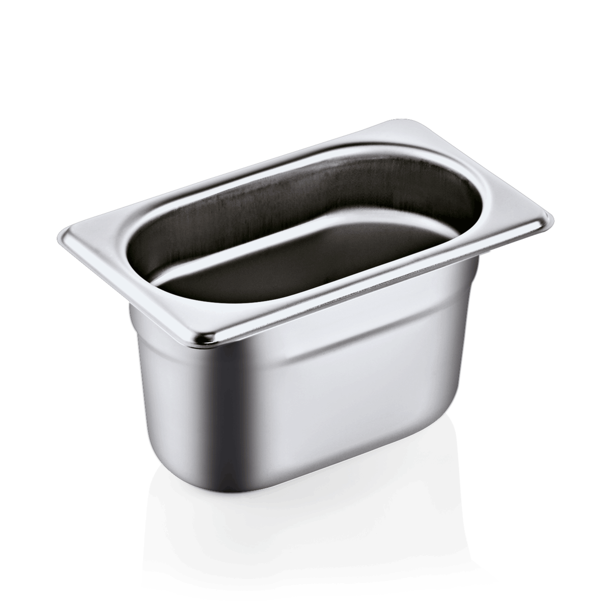 Bac GN 1/9 en Acier Chrome 1 L P 100 mm – Was Germany