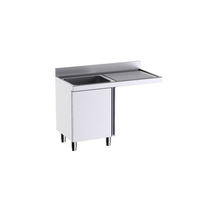 Meuble pour plonges L.1200mm avec Portes Battantes et Espace pour Lave-vaisselle - Distform - FP9127LD – Image 1
