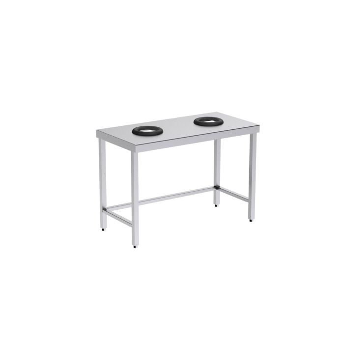Table de Recyclage Ouverte Centrale Profondeur 600mm - Distform – Image 1
