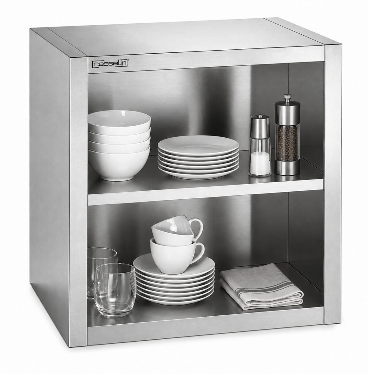 Armoire murale inox ouverte 800 mm – Casselin