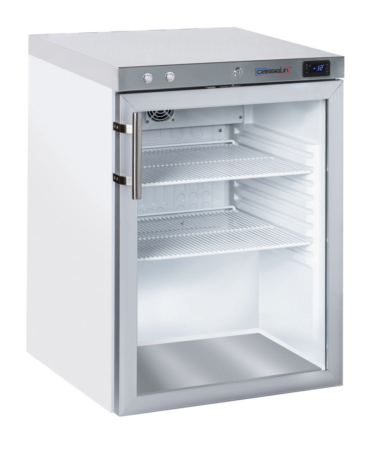 Armoire négative à spiritueux vitrée 140 L Blanche – Casselin