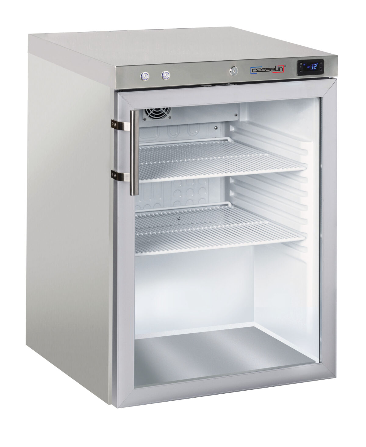 Armoire négative à spiritueux vitrée 140 L Inox – Casselin