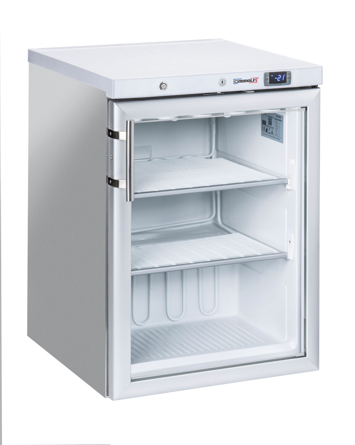 Armoire négative vitrée 200 L Inox – Casselin