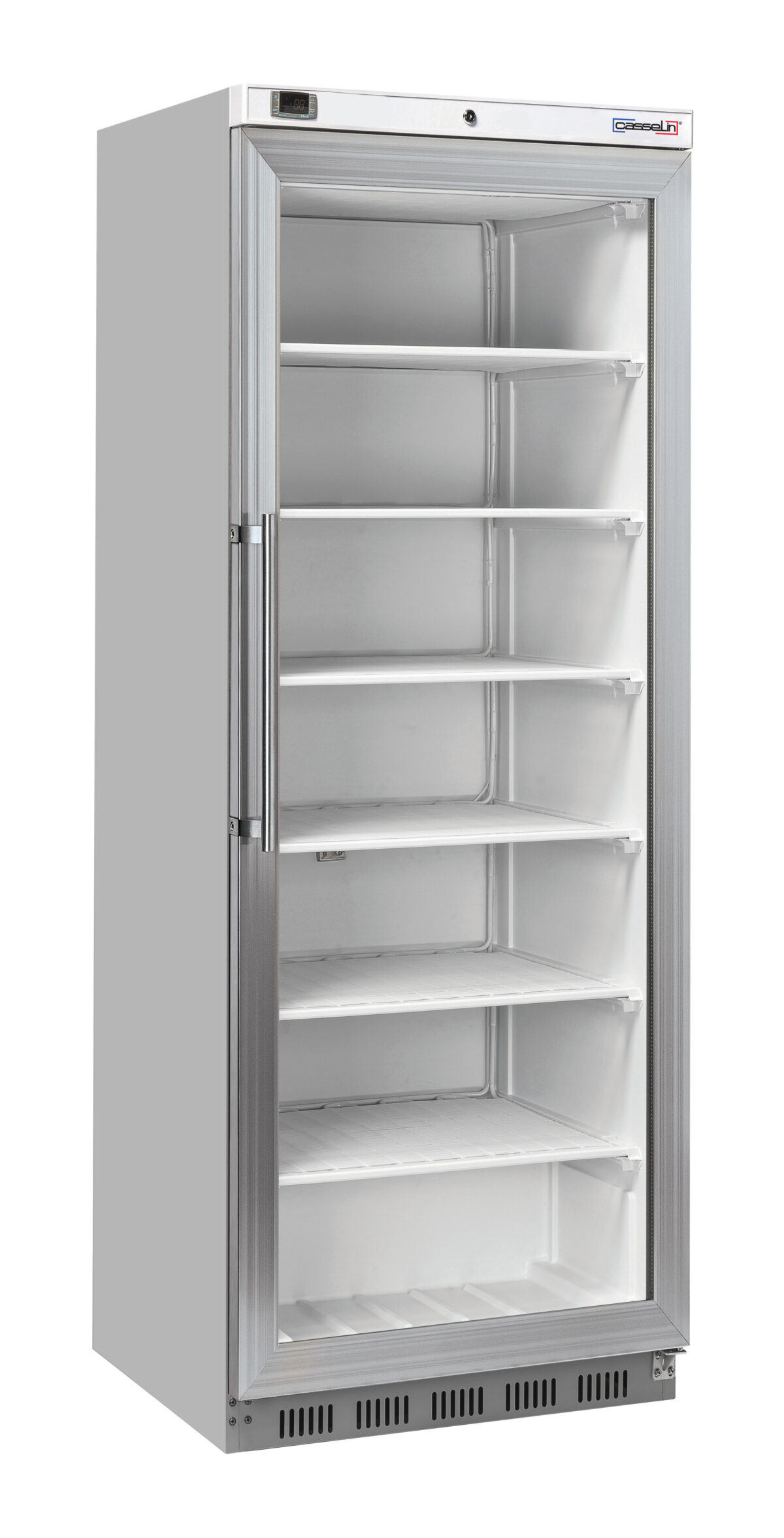 Armoire négative vitrée 400 L Inox – Casselin
