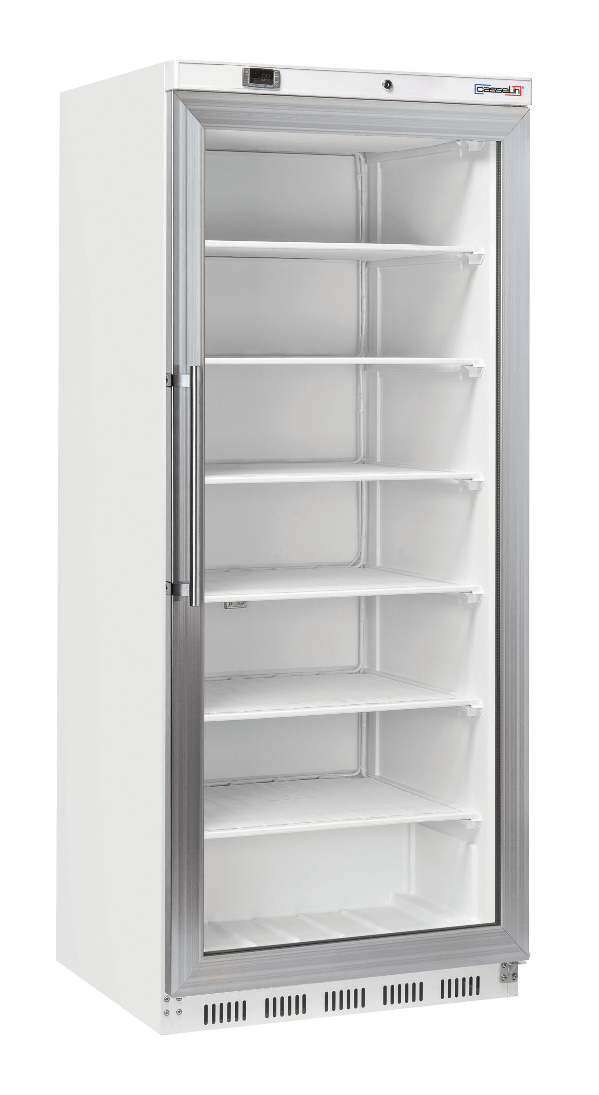 Armoire négative vitrée 600 L Blanche – Casselin