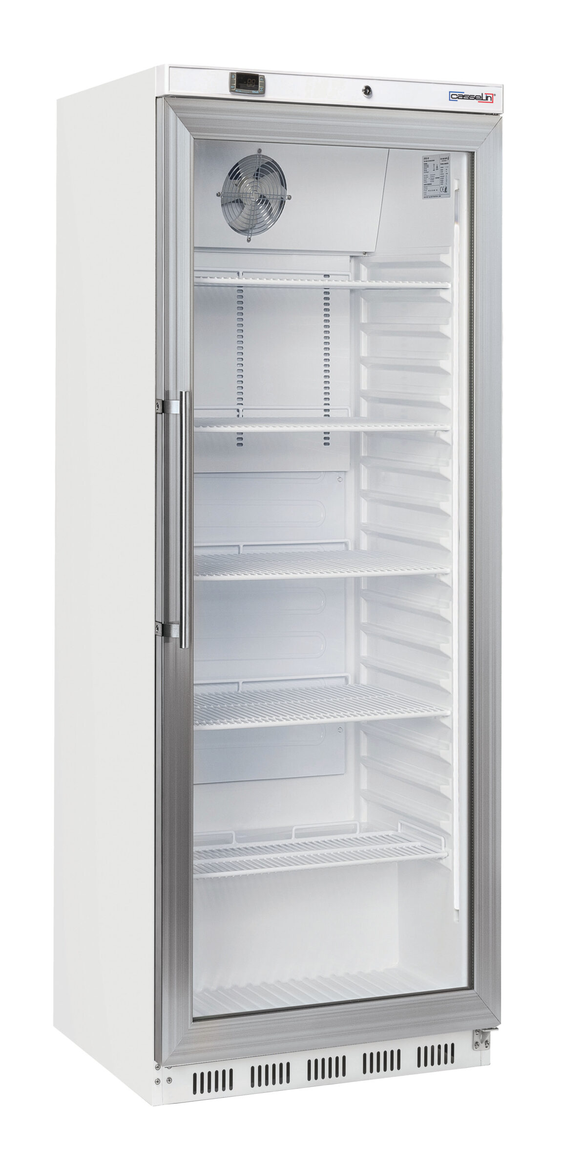 Armoire positive vitrée 400 L Blanche – Casselin