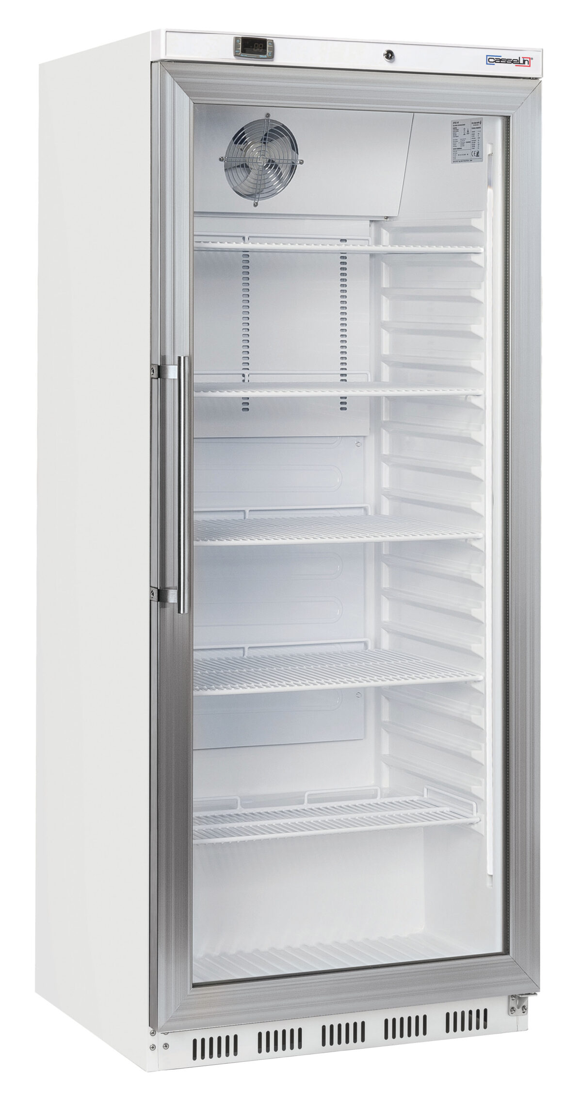 Armoire positive vitrée 600 L Blanche – Casselin