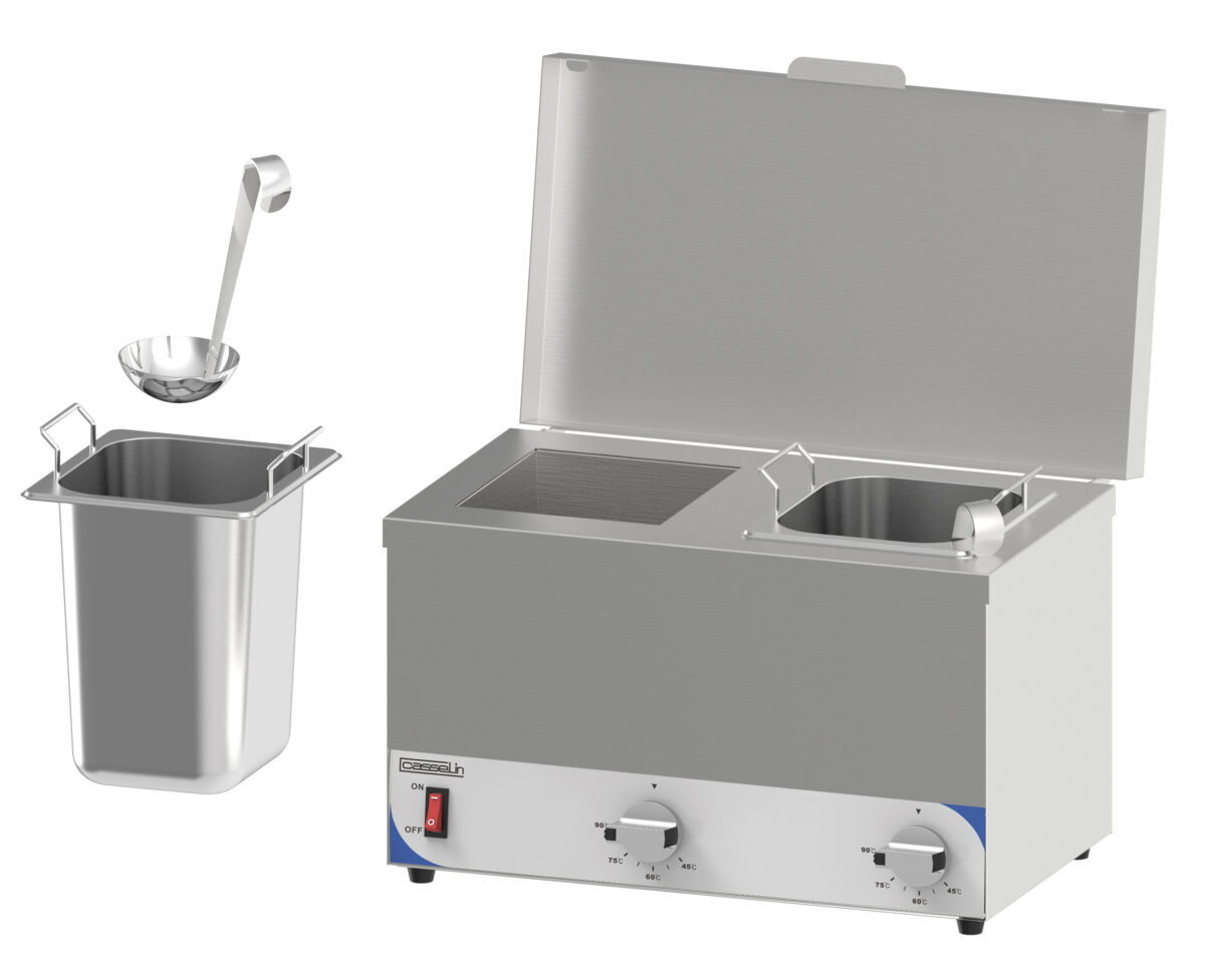 Bain-marie à sauce compact 2 cuves – Casselin
