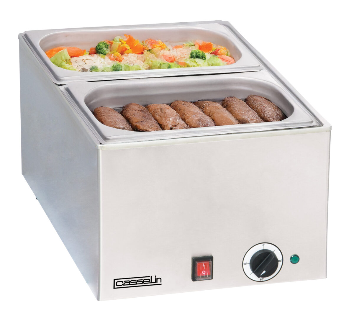 Bain-marie avec 2 x GN 1/2 – Casselin