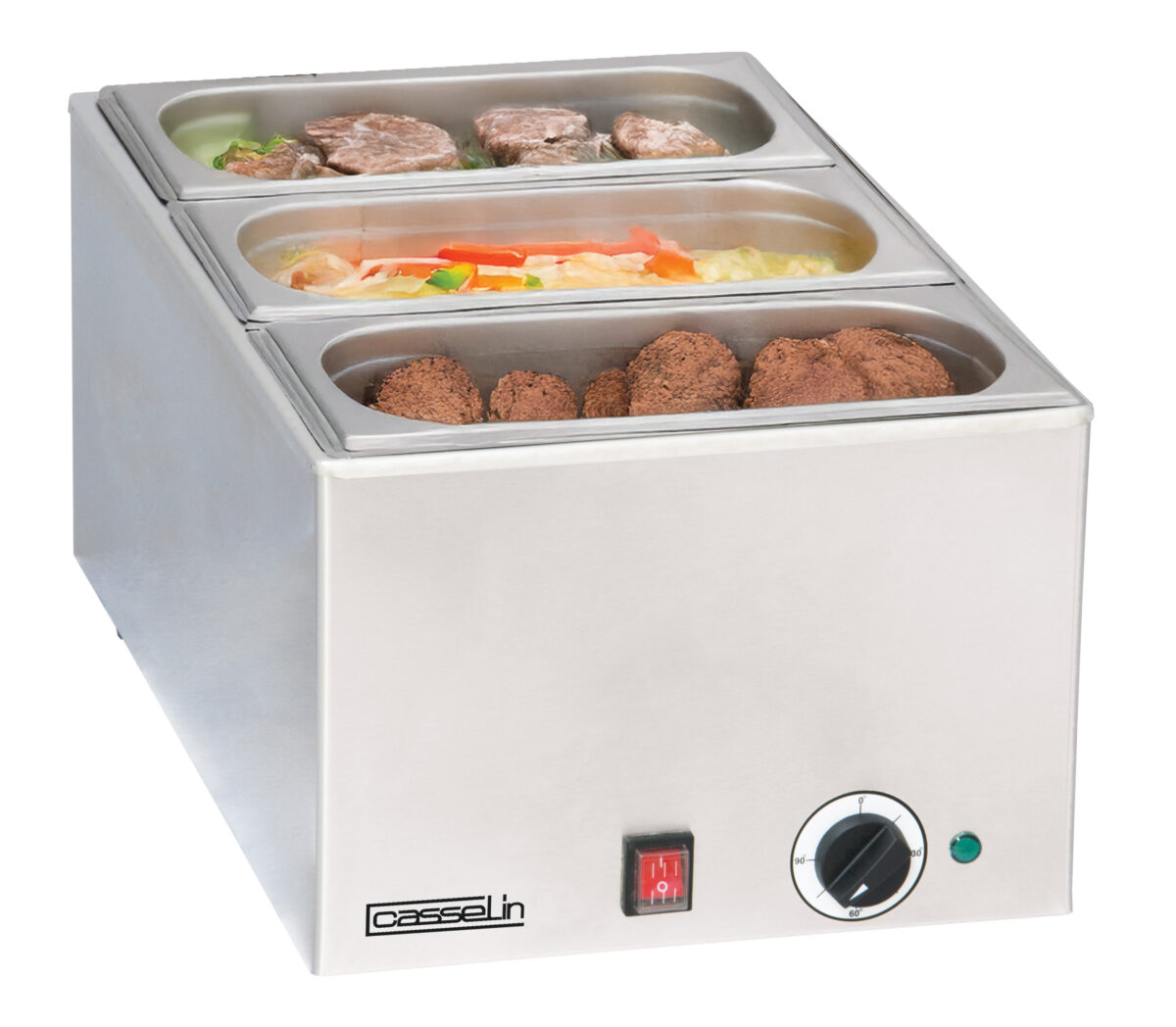 Bain-marie avec 3 x GN 1/3 – Casselin
