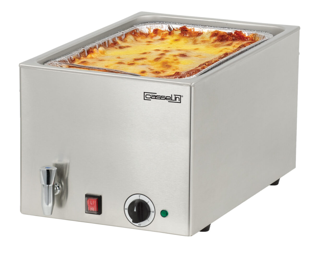 Bain-marie avec robinet de vidange GN 1/1 – 200 mm – Casselin