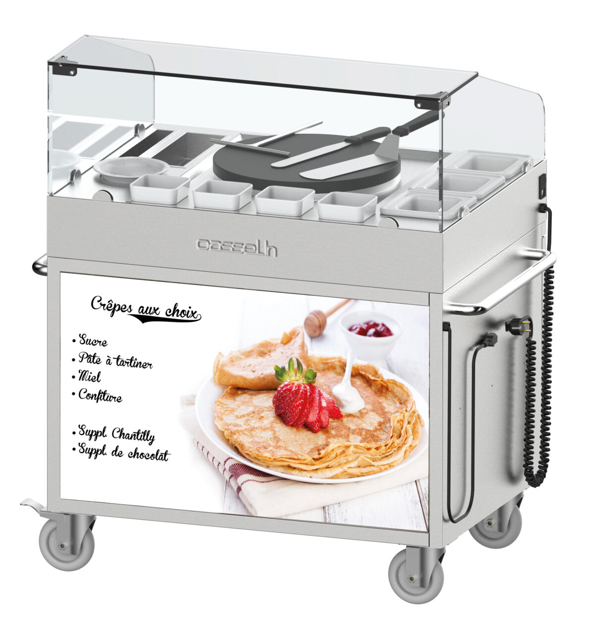 Chariot à crêpière 40 encastrée – Casselin