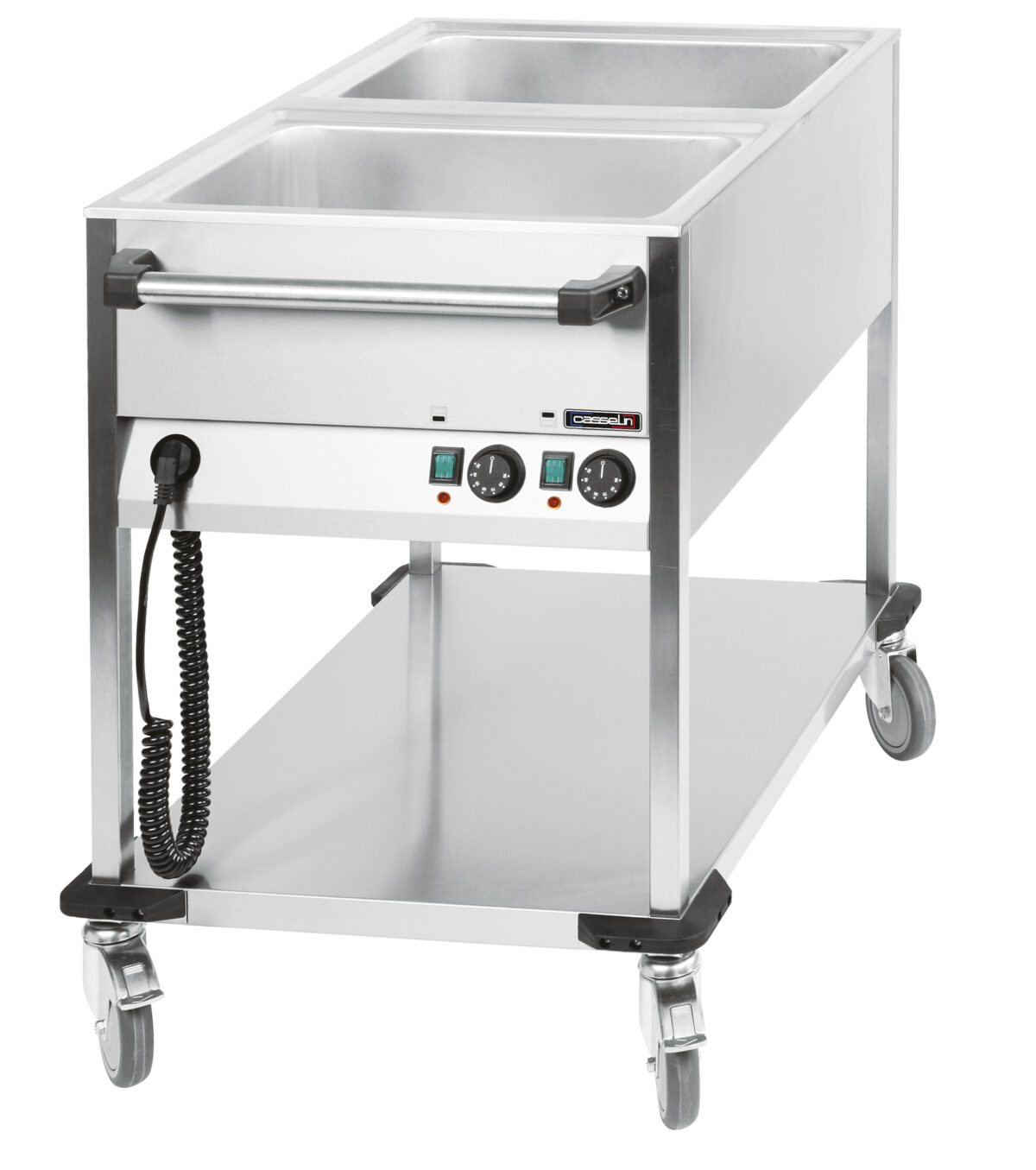 Chariot bain-marie à eau 2 x GN 1/1 – Casselin