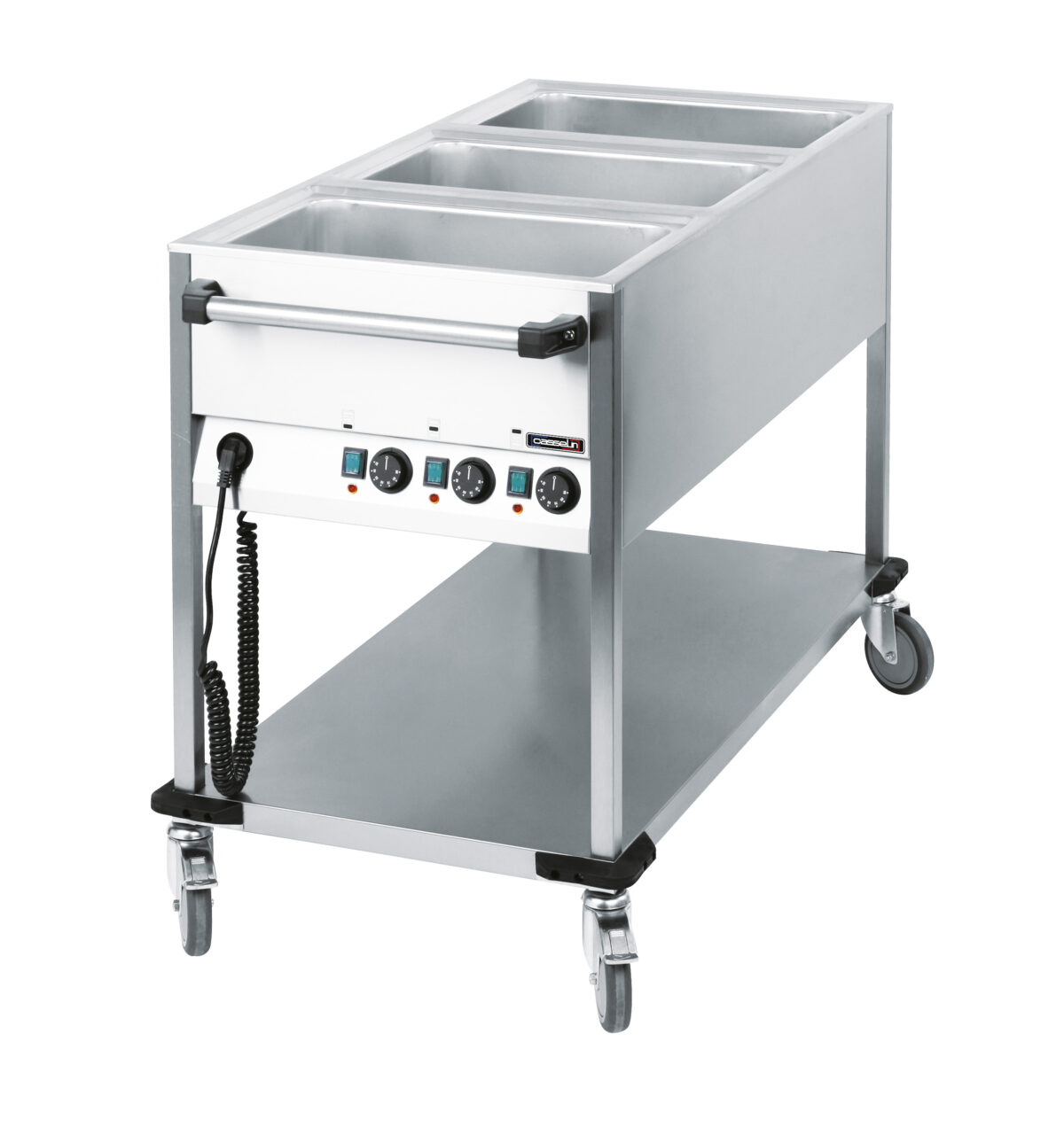 Chariot bain-marie à eau 3 x GN 1/1 – Casselin